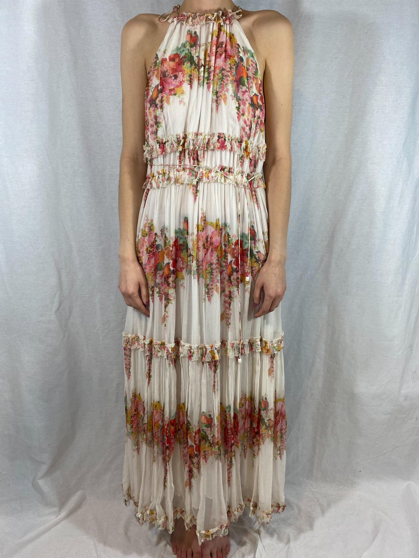 Zimmermann Mae Tiered Frill Long Dress ...